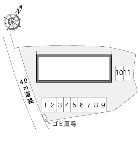 ★手数料０円★朝倉市甘木　月極駐車場（LP）